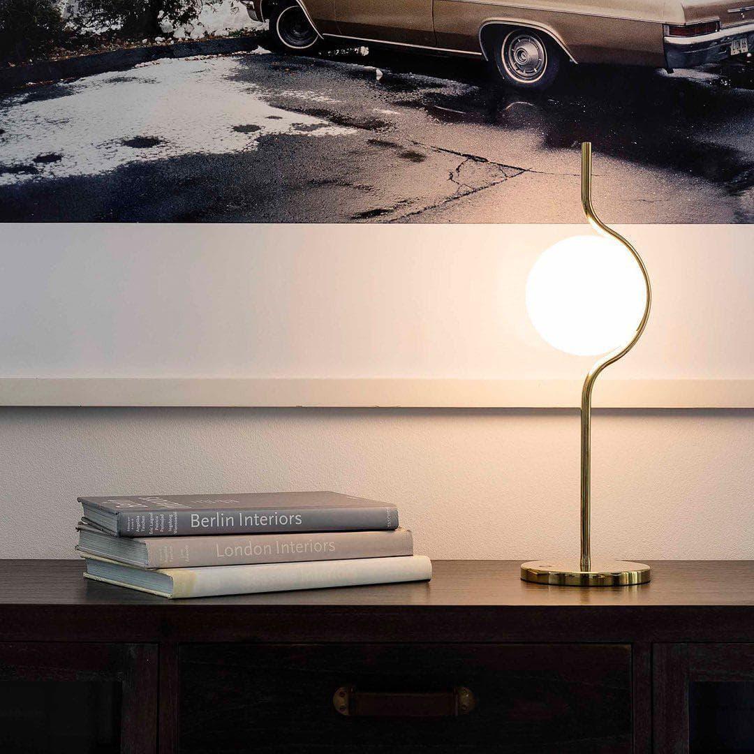 Metavaya Table lamp Dia 15cm x H 58cm / Gold / US plug Levita table lamp 653733640205 M-202112211638-1 Levita Table Lamps for Sale in USA