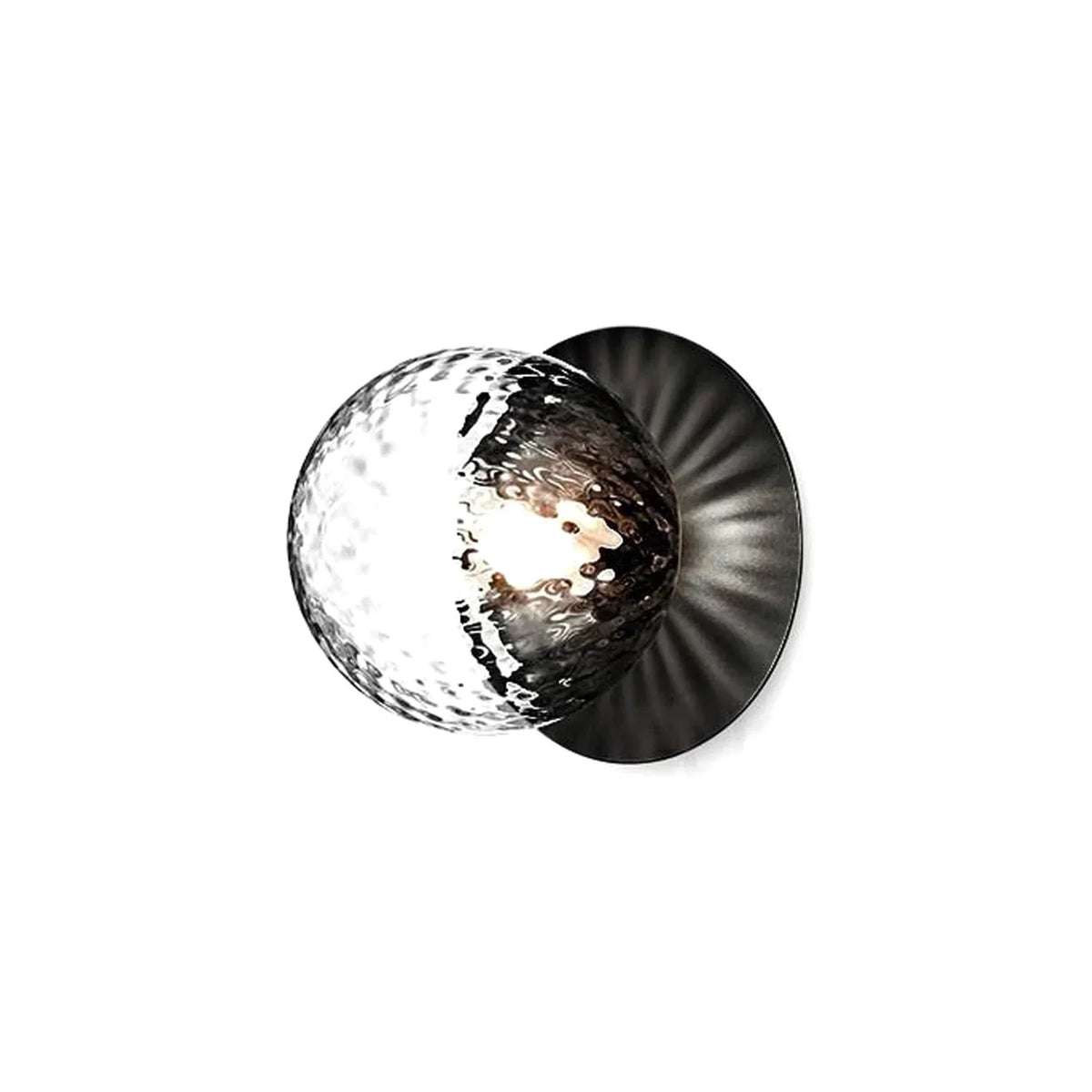 Metavaya Wall lamp Dia 20cm x H 18cm / Black / Clear Liila Wall Lamp 323232417256 M2022100403-3 Liila Wall Lamp | Nuura Liila Wall Sconce