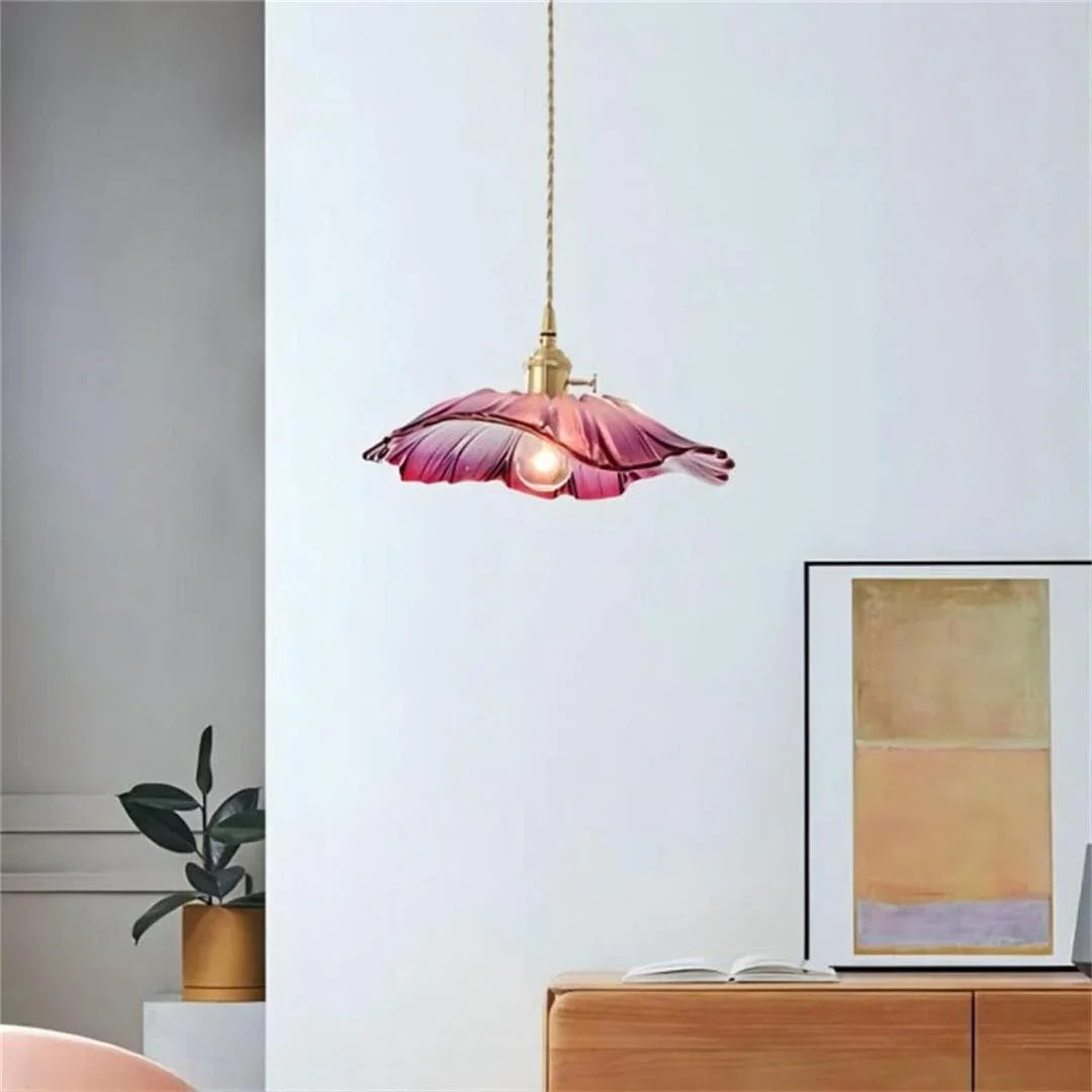 Metavaya Pendant lamp Lotus Glass Pendant Lamp Buy Lotus Glass Pendant Lamp for Your Home