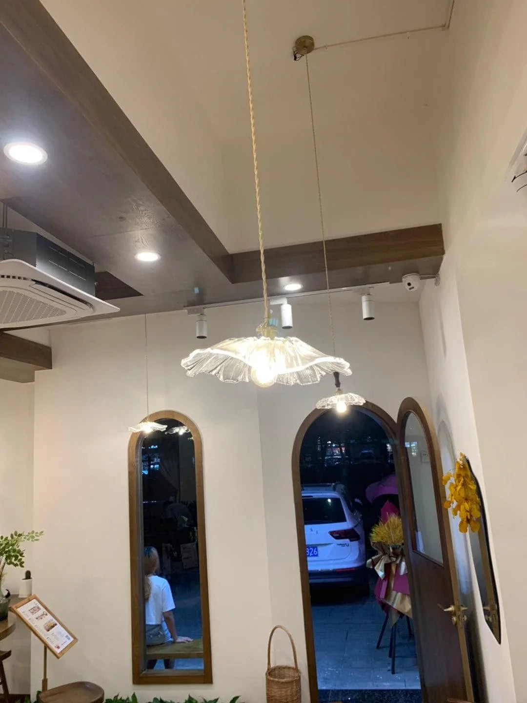 Metavaya Pendant lamp Lotus Glass Pendant Lamp Buy Lotus Glass Pendant Lamp for Your Home