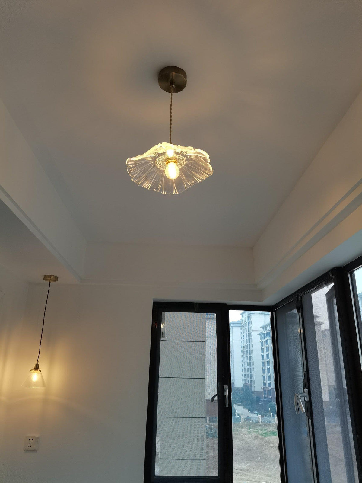 Metavaya Pendant lamp Lotus Glass Pendant Lamp Buy Lotus Glass Pendant Lamp for Your Home