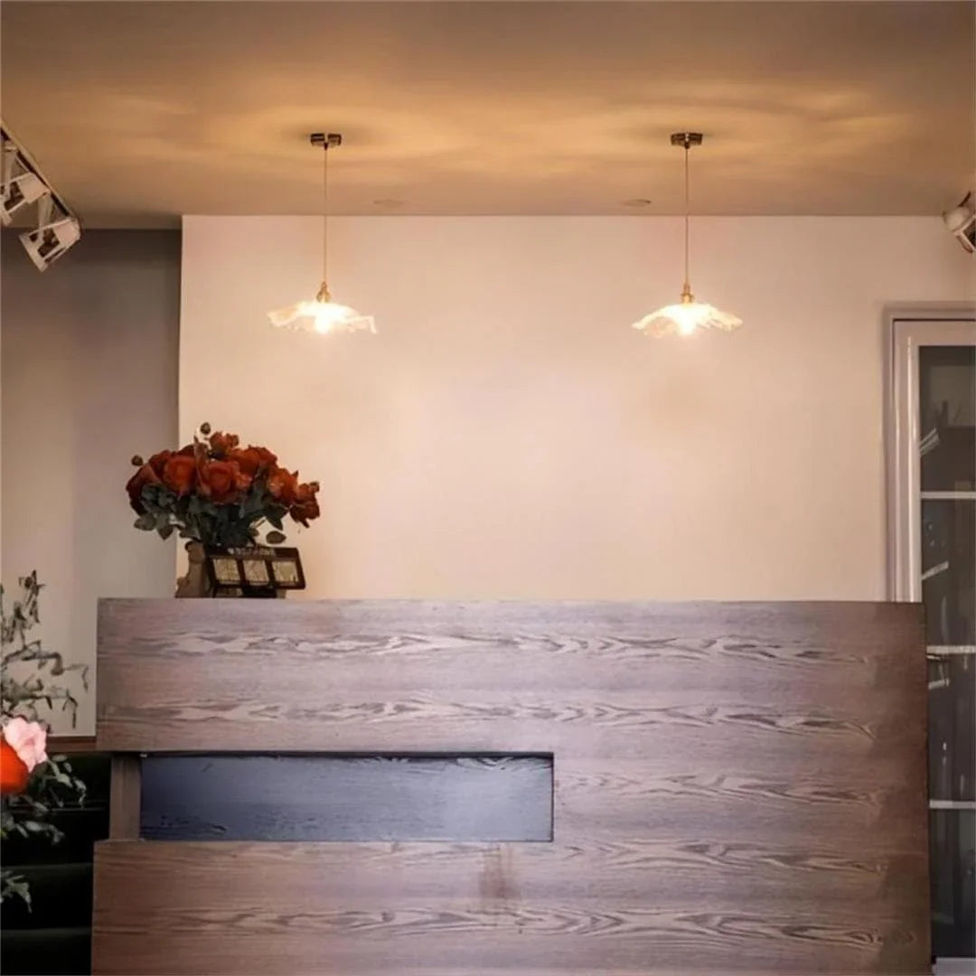 Metavaya Pendant lamp Lotus Glass Pendant Lamp Buy Lotus Glass Pendant Lamp for Your Home