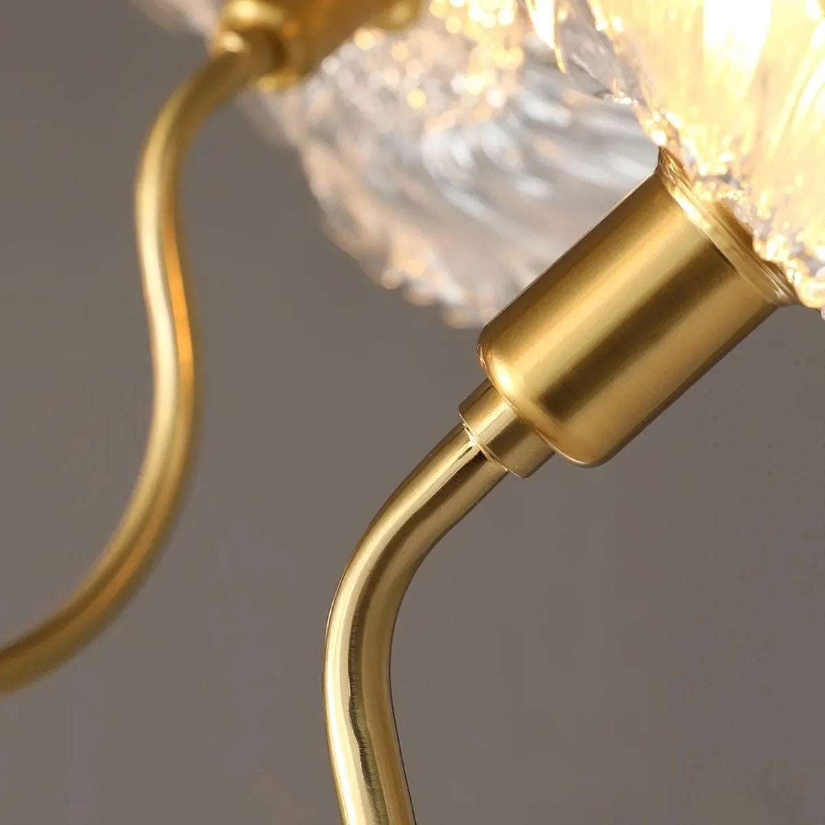 Metavaya Chandelier Lotus Leaf Glass Chandelier