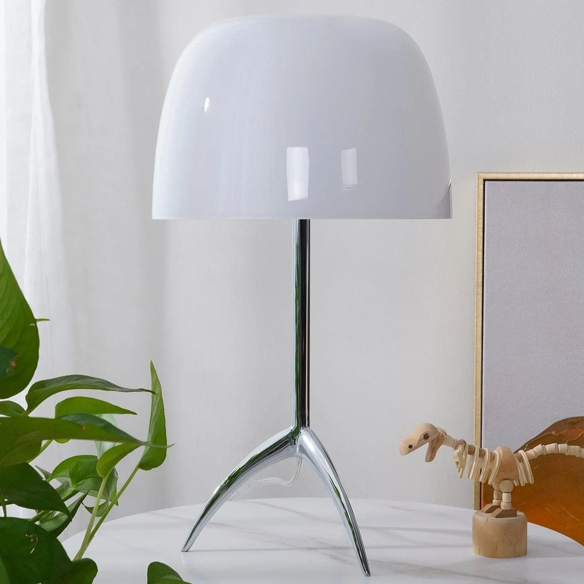 Metavaya Table lamp Dia 20cm x H 35cm / White / US plug Lumiere Table Lamp 822706698172 M2022091904-5 Buy Lumiere Table Lamp Online in USA
