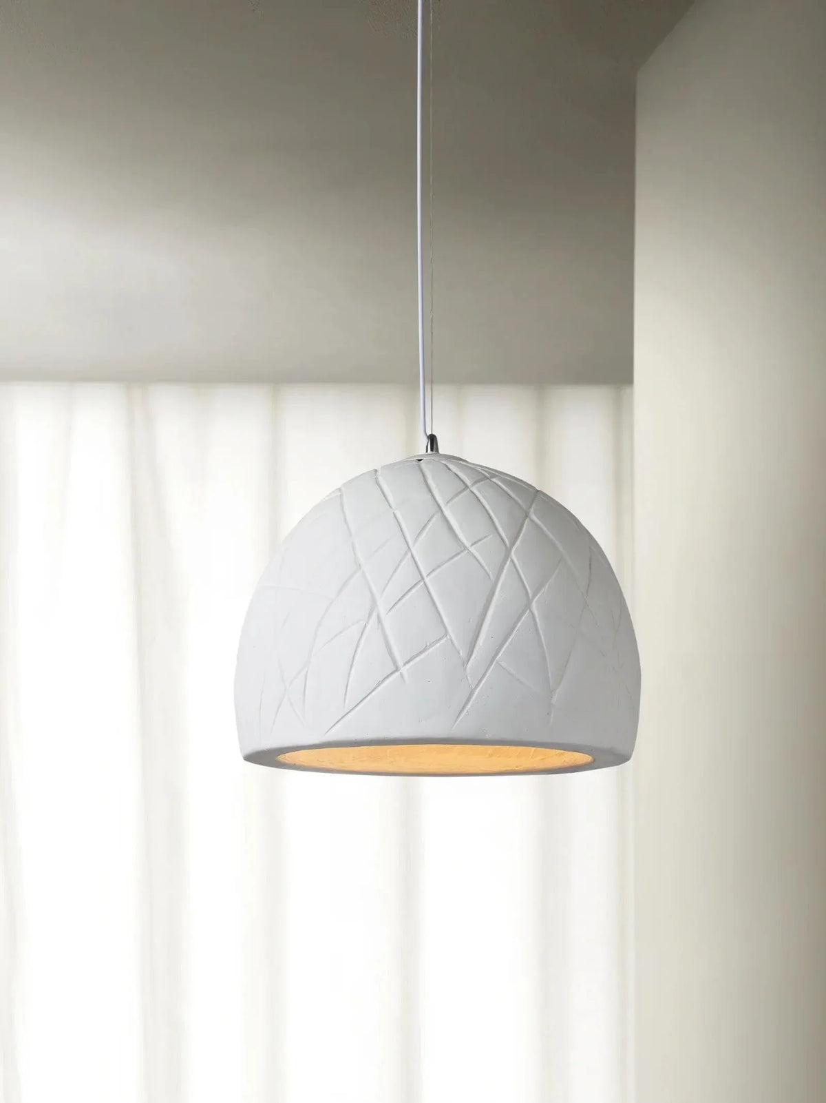 Metavaya Pendant lamp Dia 30cm X H 31cm / White Malva Pendant Light 336019215419 M2023021009-1