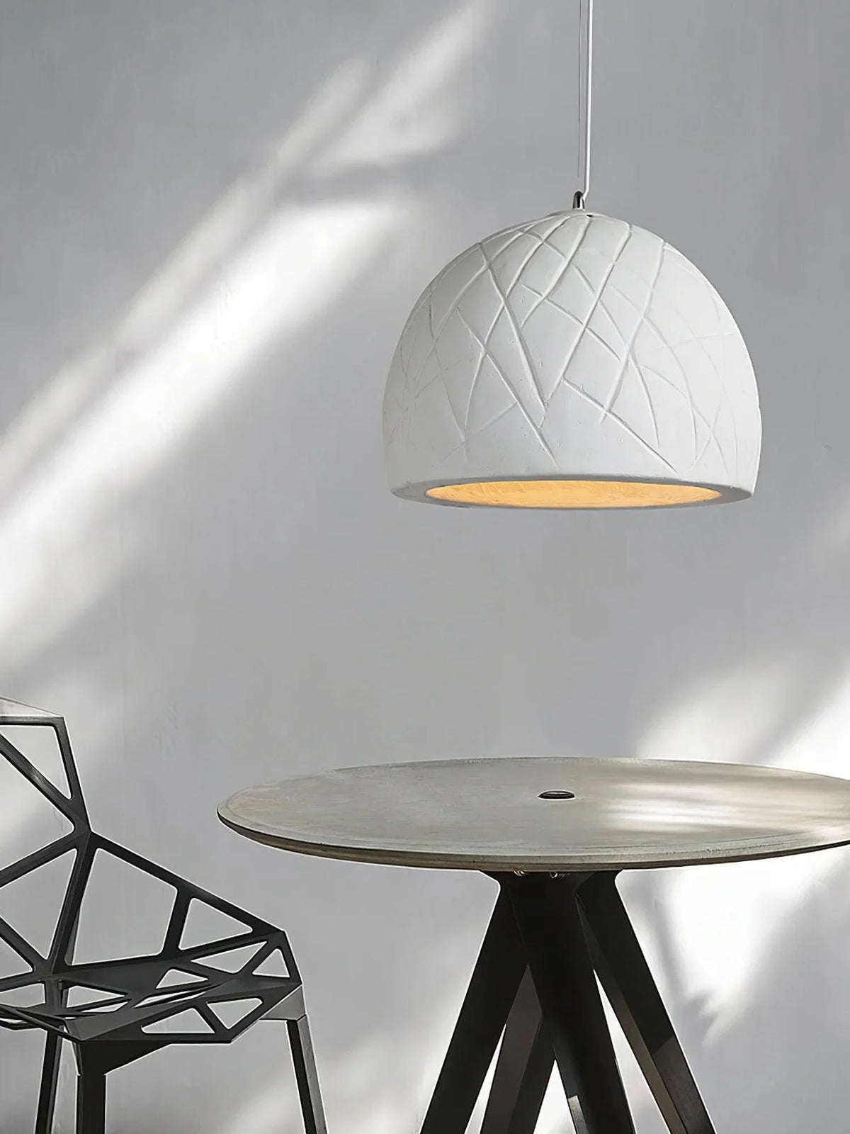 Metavaya Pendant lamp Dia 30cm X H 31cm / White Malva Pendant Light 336019215419 M2023021009-1