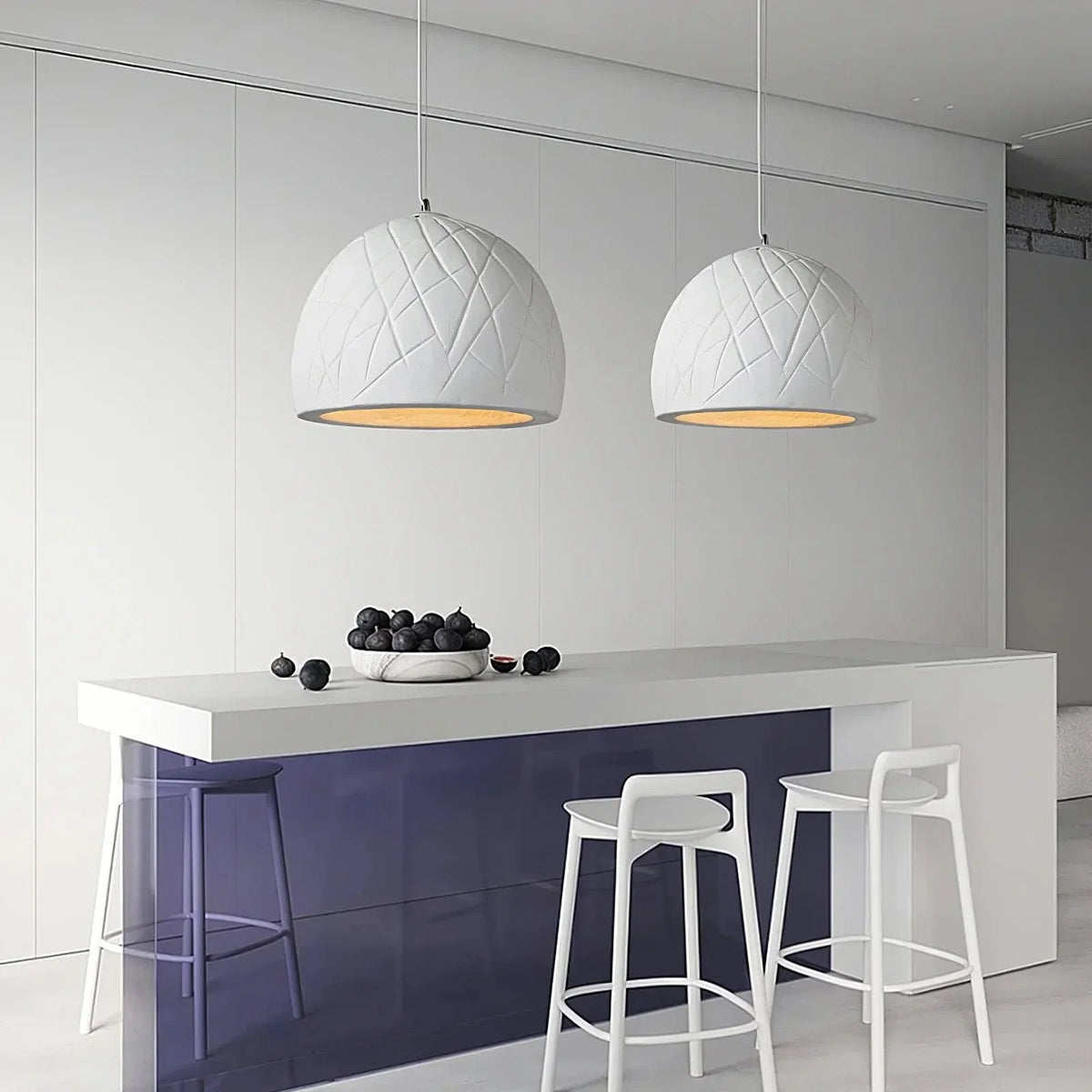 Metavaya Pendant lamp Dia 30cm X H 31cm / White Malva Pendant Light 336019215419 M2023021009-1