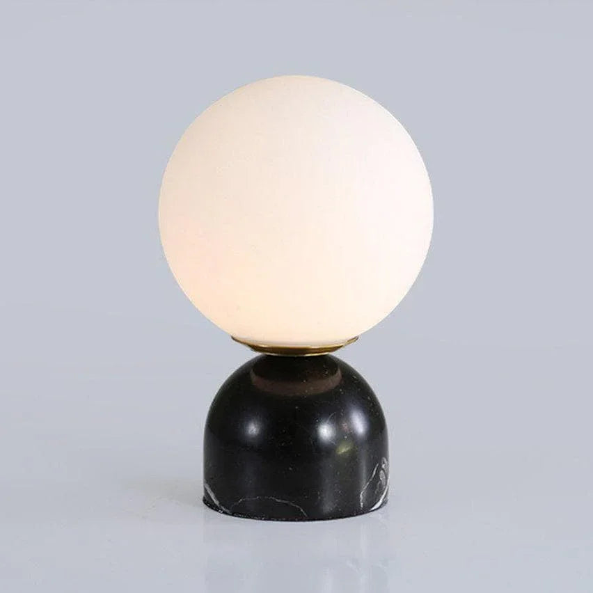 Metavaya Table lamp Dia 15cm x H 23cm / Black / US plug Marble Mini Table lamp 822706698134 M2022091801-1