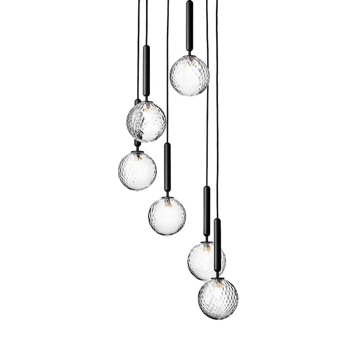 Metavaya Wall light 6heads / Black / Clear Miira Pendant light 653733644531 D-202112380018-13