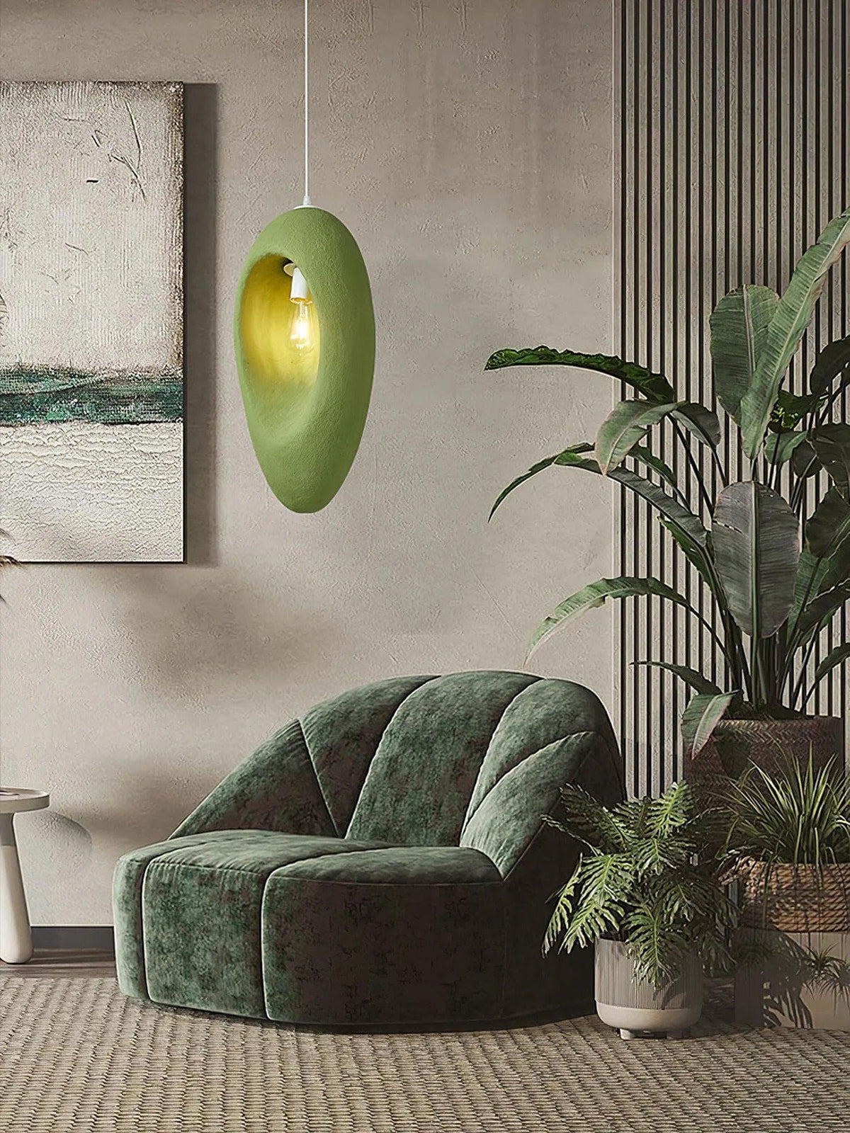 Metavaya Pendant lamp Dia 29cm X H 55cm / Green Mizuko Pendant Light 336019215426 M2023021006-1 Shop Mizuko Pendant Light for Sale Online