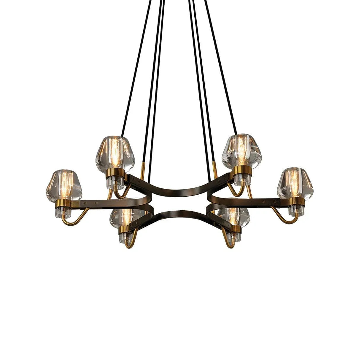 Metavaya Chandelier 6heads: Dia 91.5cm x H 50cm / Brass+black Montalembert Chandeliers 653733644746 D-202201050028-2