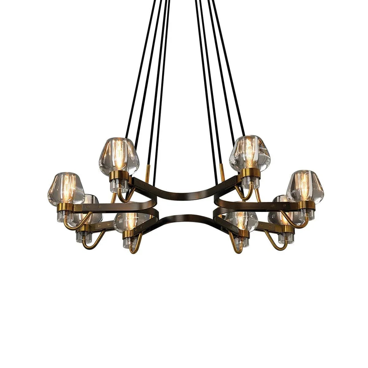 Metavaya Chandelier 8heads: Dia 115cm x H 50cm / Brass+black Montalembert Chandeliers 653733644746 D-202201050028-3
