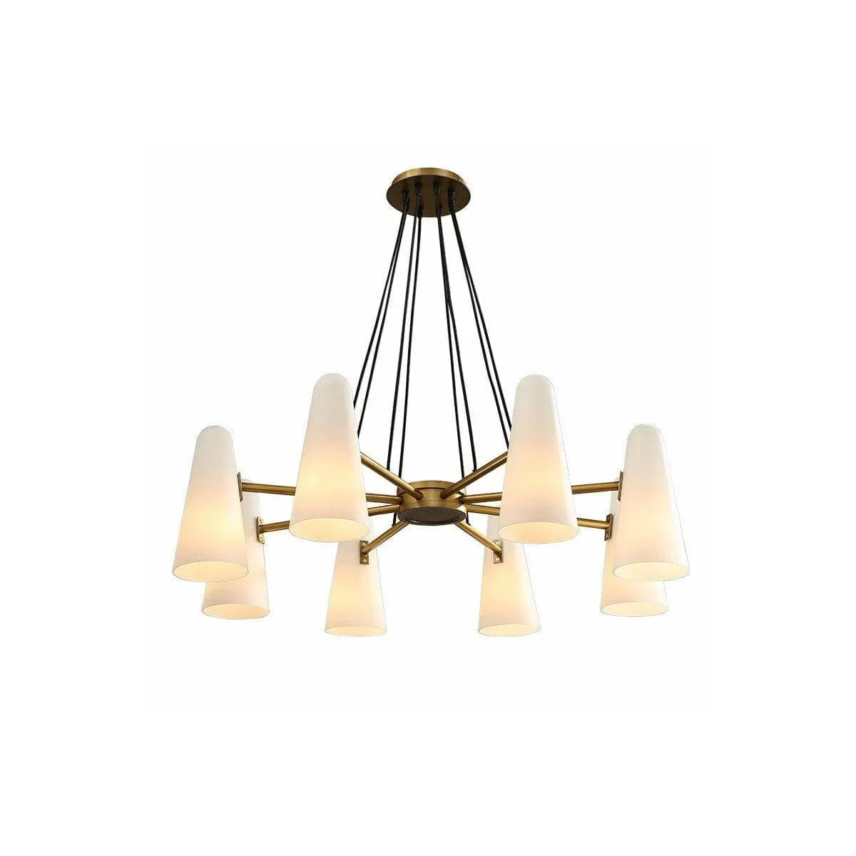 Metavaya Chandelier 8heads Dia 100cm x H 20cm / Golden Montfaucon Chandelier 822706697922 M-202112311643-2 Shop Montfaucon Chandelier Online