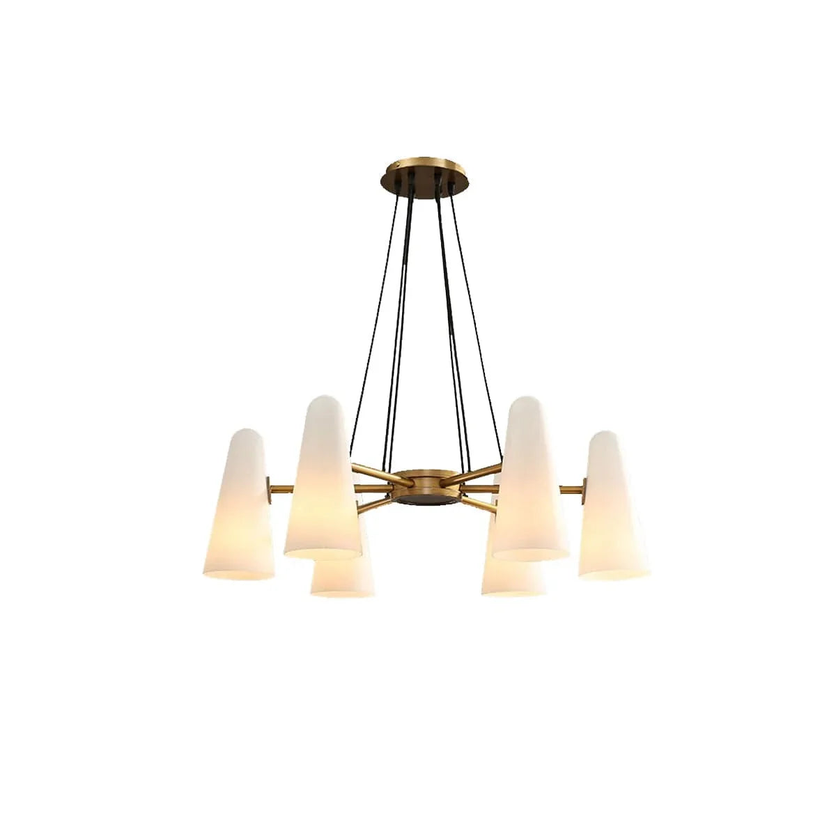 Metavaya Chandelier 6heads Dia 80cm x H 20cm / Golden Montfaucon Chandelier 822706697922 M-202112311643-1 Shop Montfaucon Chandelier Online