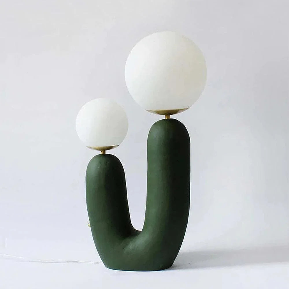 Metavaya Table lamp Dia 22cm x H 45cm / Green / US Plug Oo Table lamp 653733644272 T-202112170012-13 Oo Table Lamp & Light Fixtures