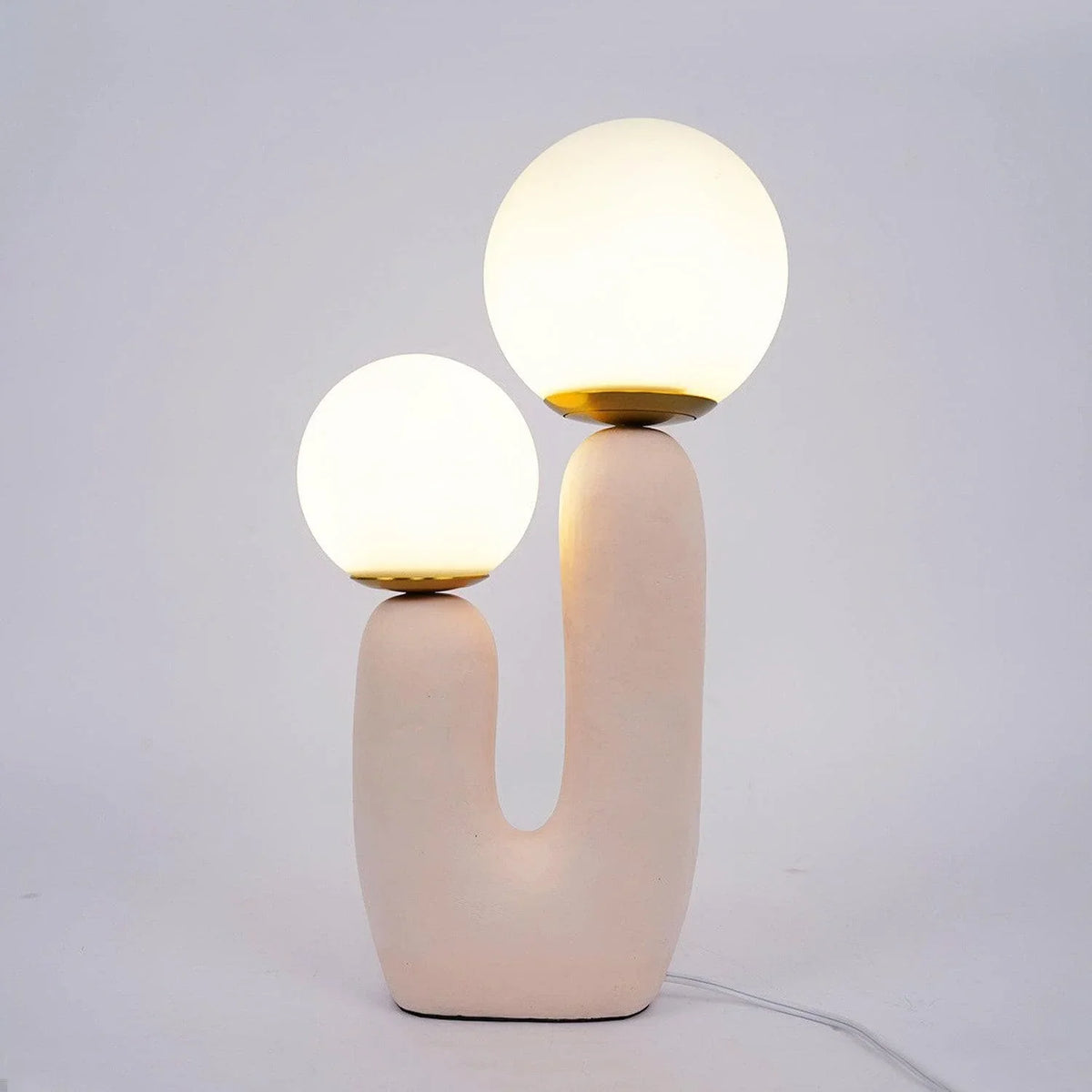 Metavaya Table lamp Dia 22cm x H 45cm / Pink / US Plug Oo Table lamp 653733644272 T-202112170012-1 Oo Table Lamp & Light Fixtures