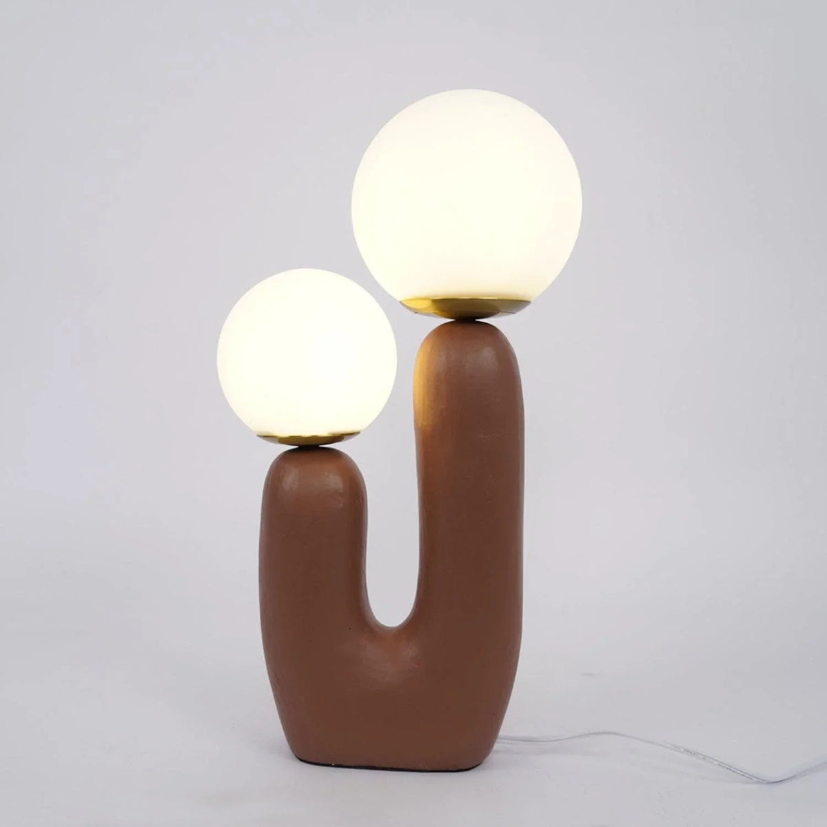 Metavaya Table lamp Dia 22cm x H 45cm / Terra cotta / US Plug Oo Table lamp 653733644272 T-202112170012-5 Oo Table Lamp & Light Fixtures