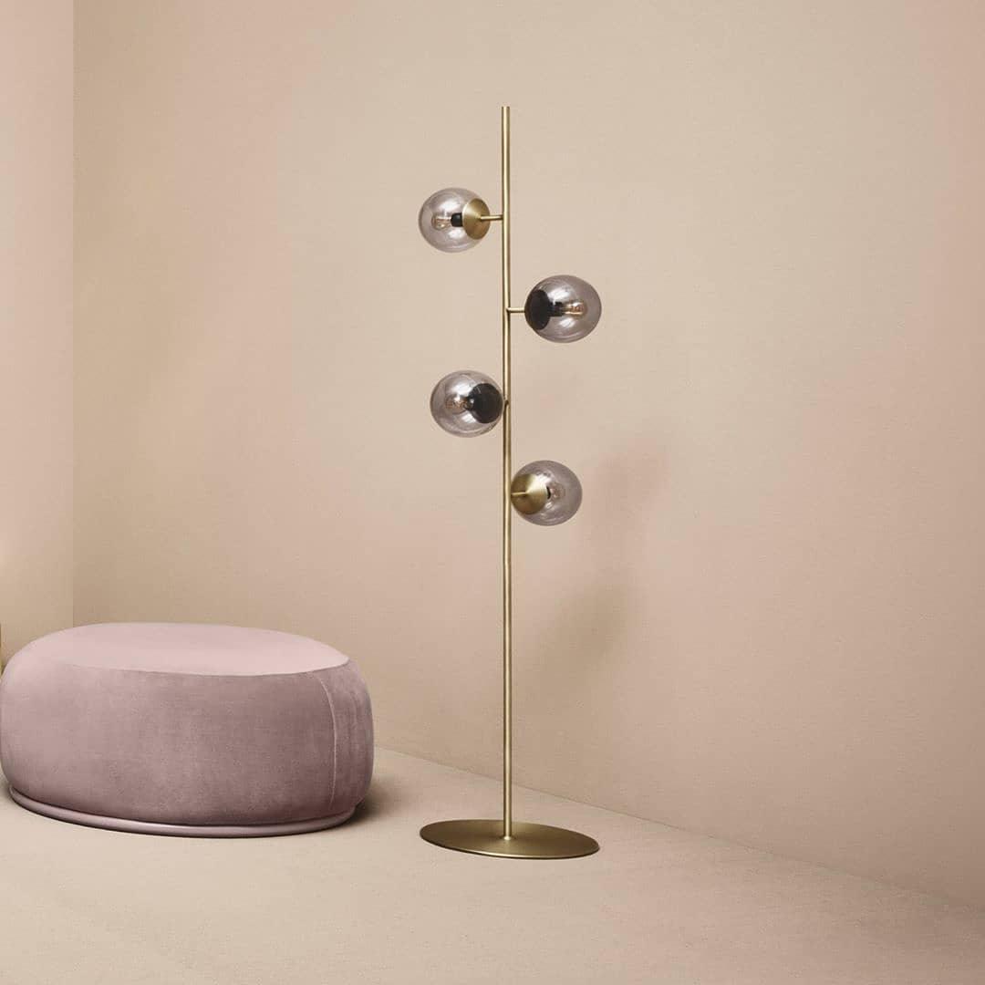 Metavaya Floor lamp Dia 36cm x H 160cm / Gold / US plug Orb Floor Lamp 822706697823 M2022082302-1 Shop ORB Floor Lamp Online Sale