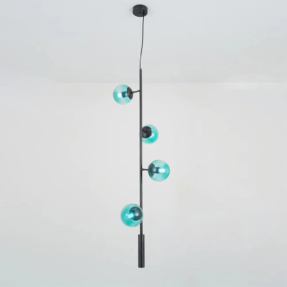 Metavaya Pendant lamp H 130cm x W 45cm / Black / Blue Orb Lounge Pendant lamp 822706697700 M2022082602-10