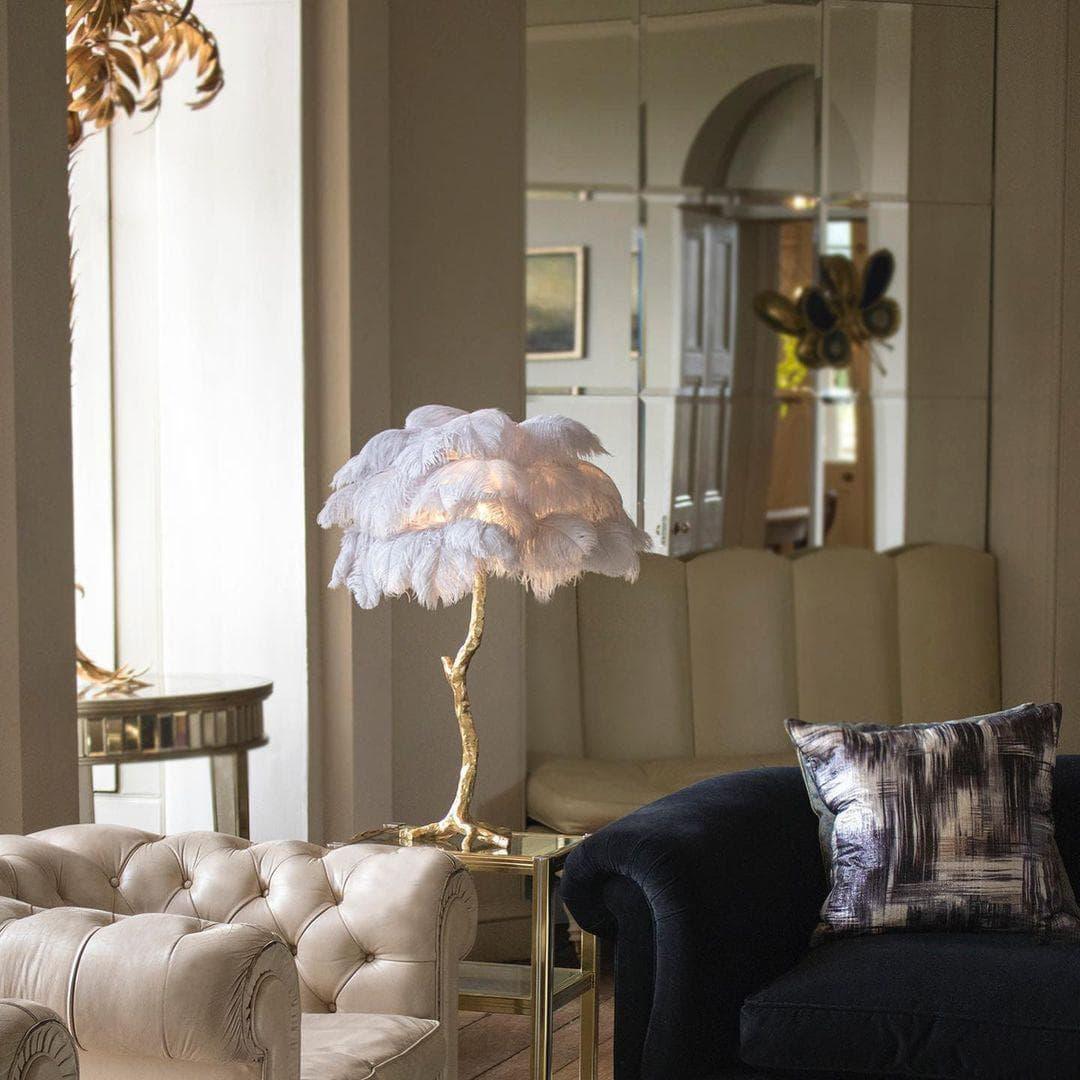 Metavaya Table lamp Ostrich Feather Table Lamp Shop Ostrich Feather Table Lamp Online