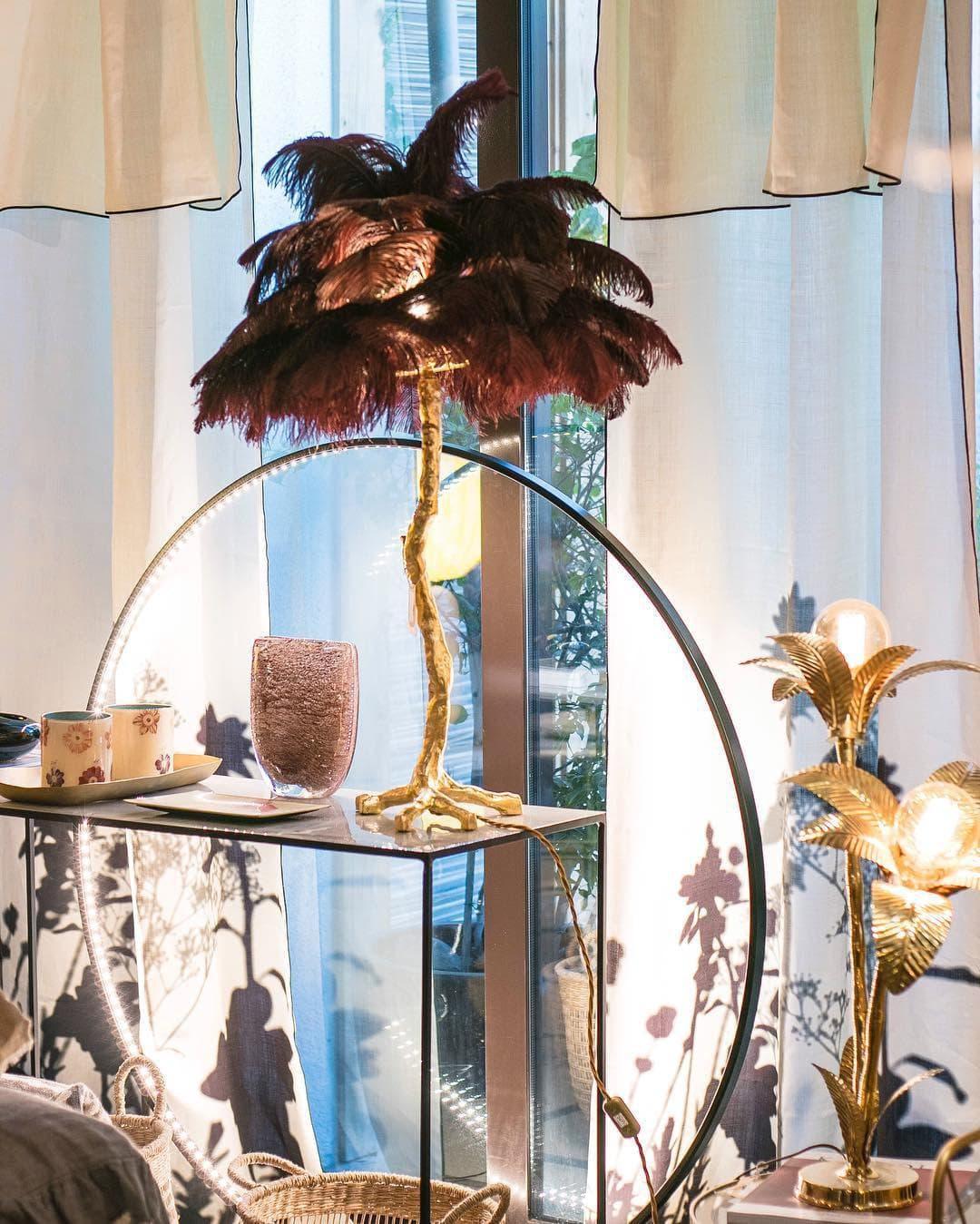 Metavaya Table lamp Ostrich Feather Table Lamp Shop Ostrich Feather Table Lamp Online