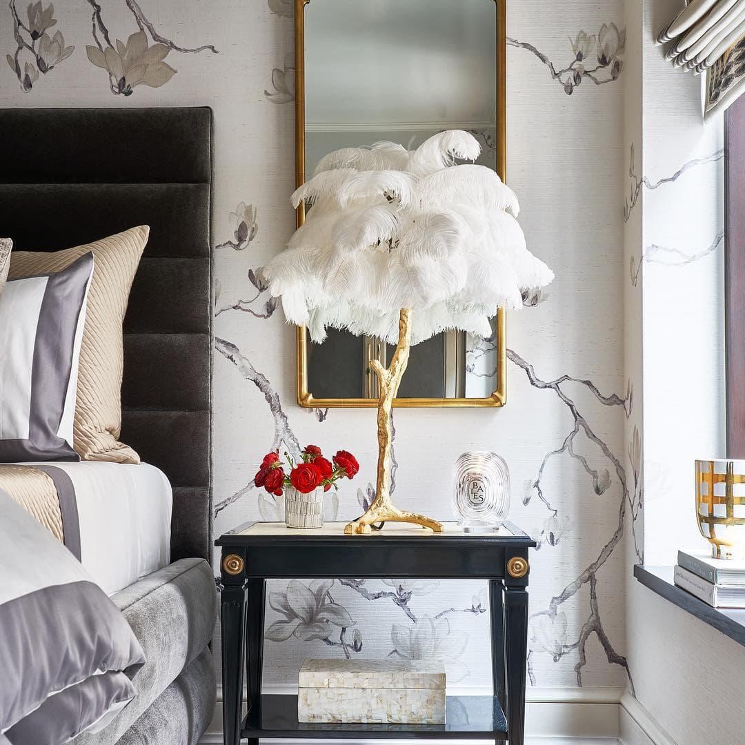 Metavaya Table lamp Ostrich Feather Table Lamp Shop Ostrich Feather Table Lamp Online