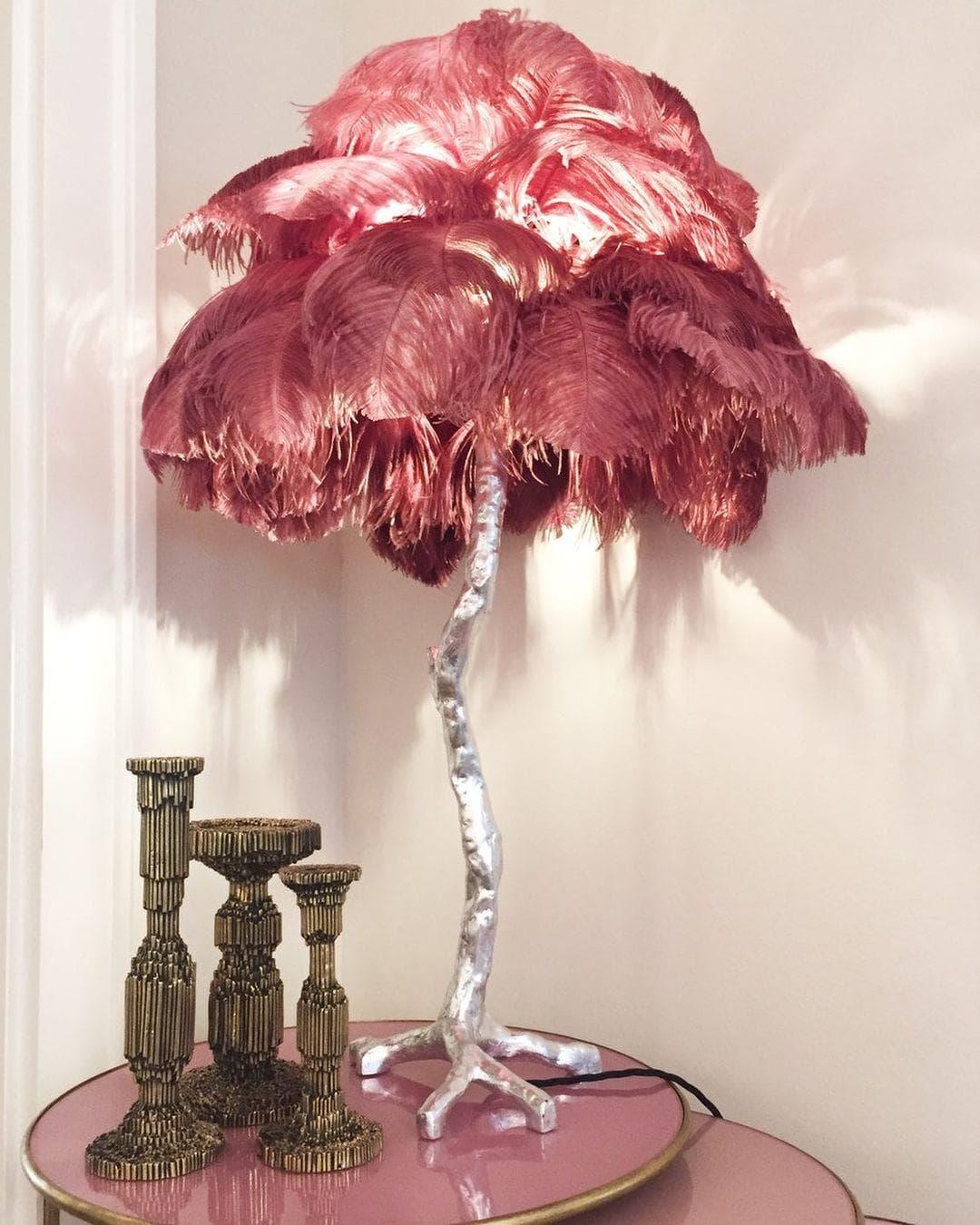 Metavaya Table lamp Ostrich Feather Table Lamp Shop Ostrich Feather Table Lamp Online