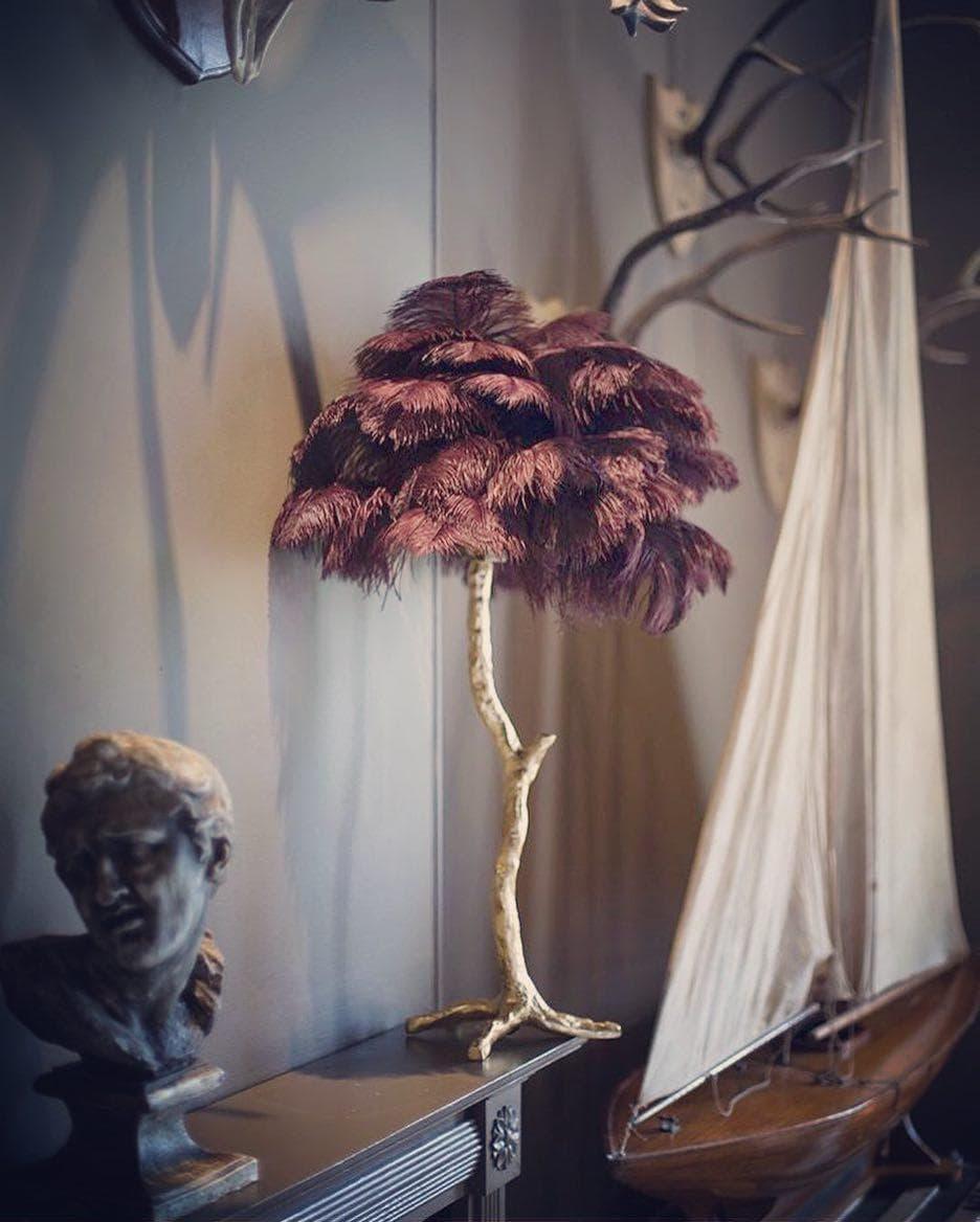 Metavaya Table lamp Ostrich Feather Table Lamp Shop Ostrich Feather Table Lamp Online