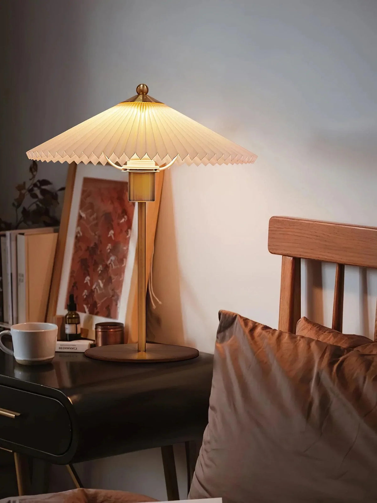 Metavaya Table lamp Perla Pleated Table Lamp
