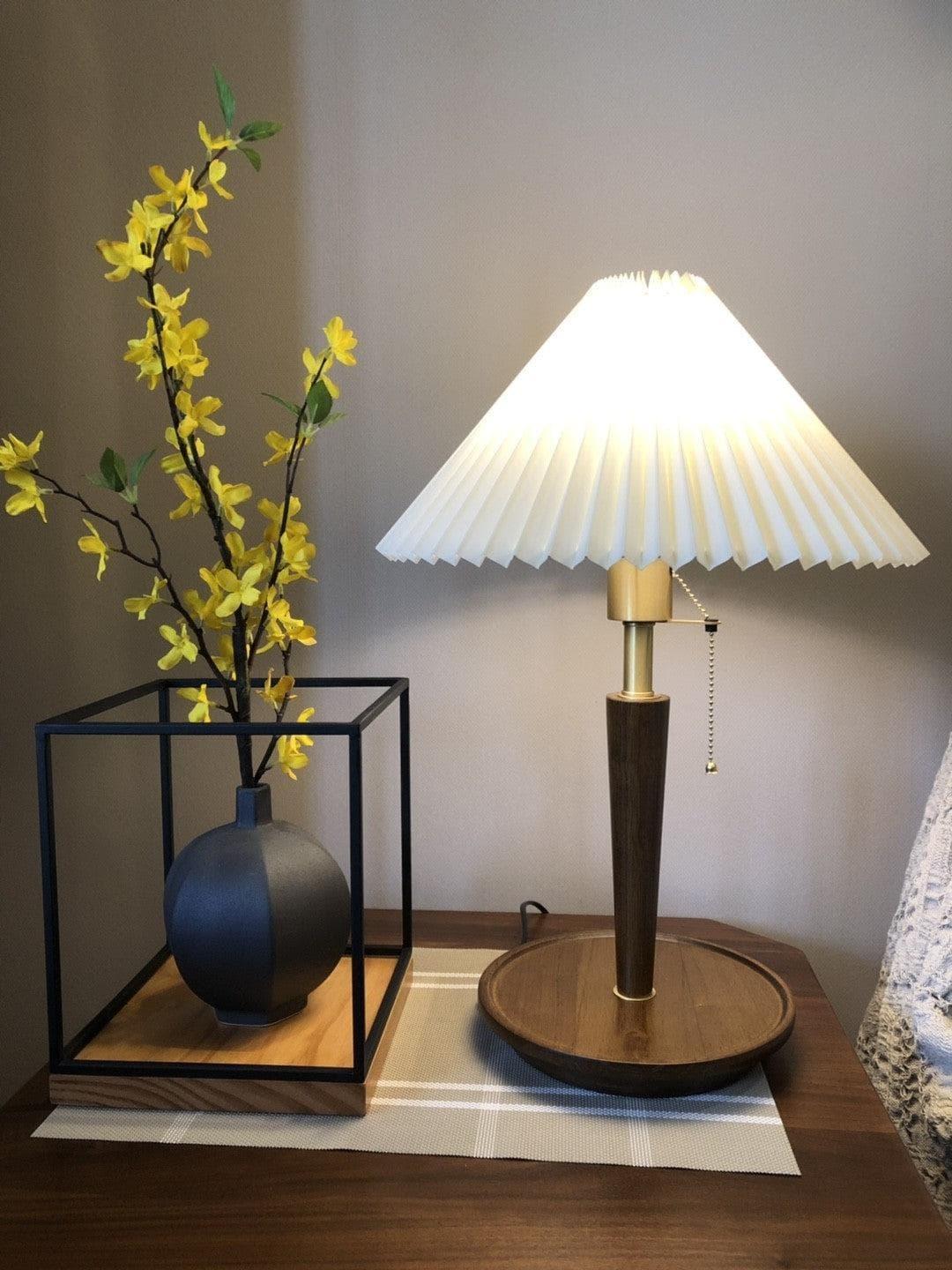Metavaya Table lamp Pleated Table Lamp Buy Pleated Table Lamp Online in USA