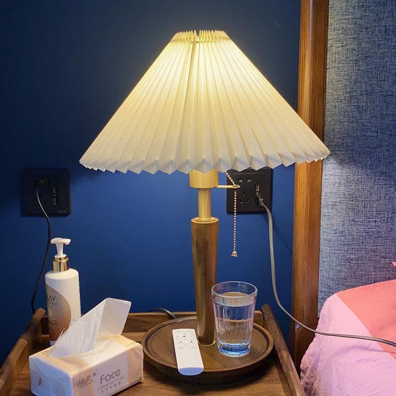 Metavaya Table lamp Pleated Table Lamp Buy Pleated Table Lamp Online in USA