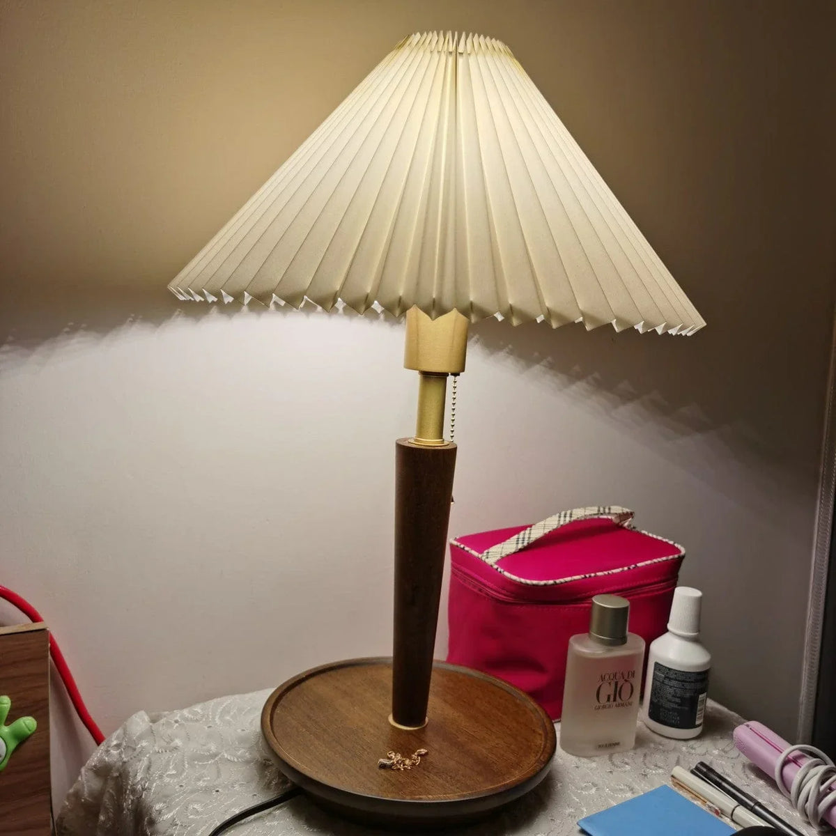Metavaya Table lamp Pleated Table Lamp Buy Pleated Table Lamp Online in USA