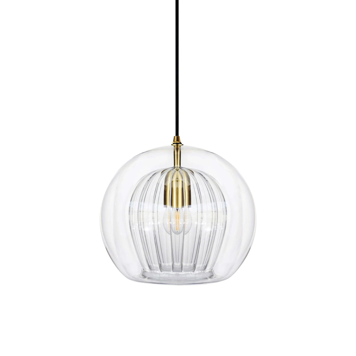 Metavaya Pendant light Dia 20cm / Clear Pleated Crystal Pendant Light 653733644630 D-202112300021-2