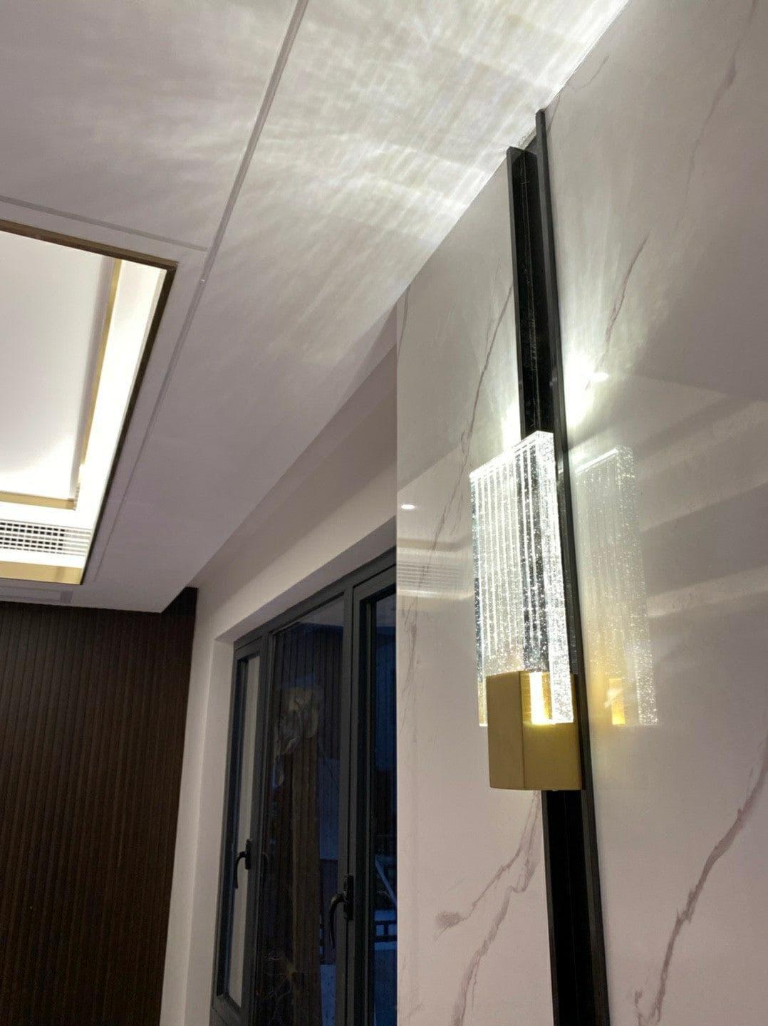 Metavaya Ceiling Lamp Pleated glass Sconce