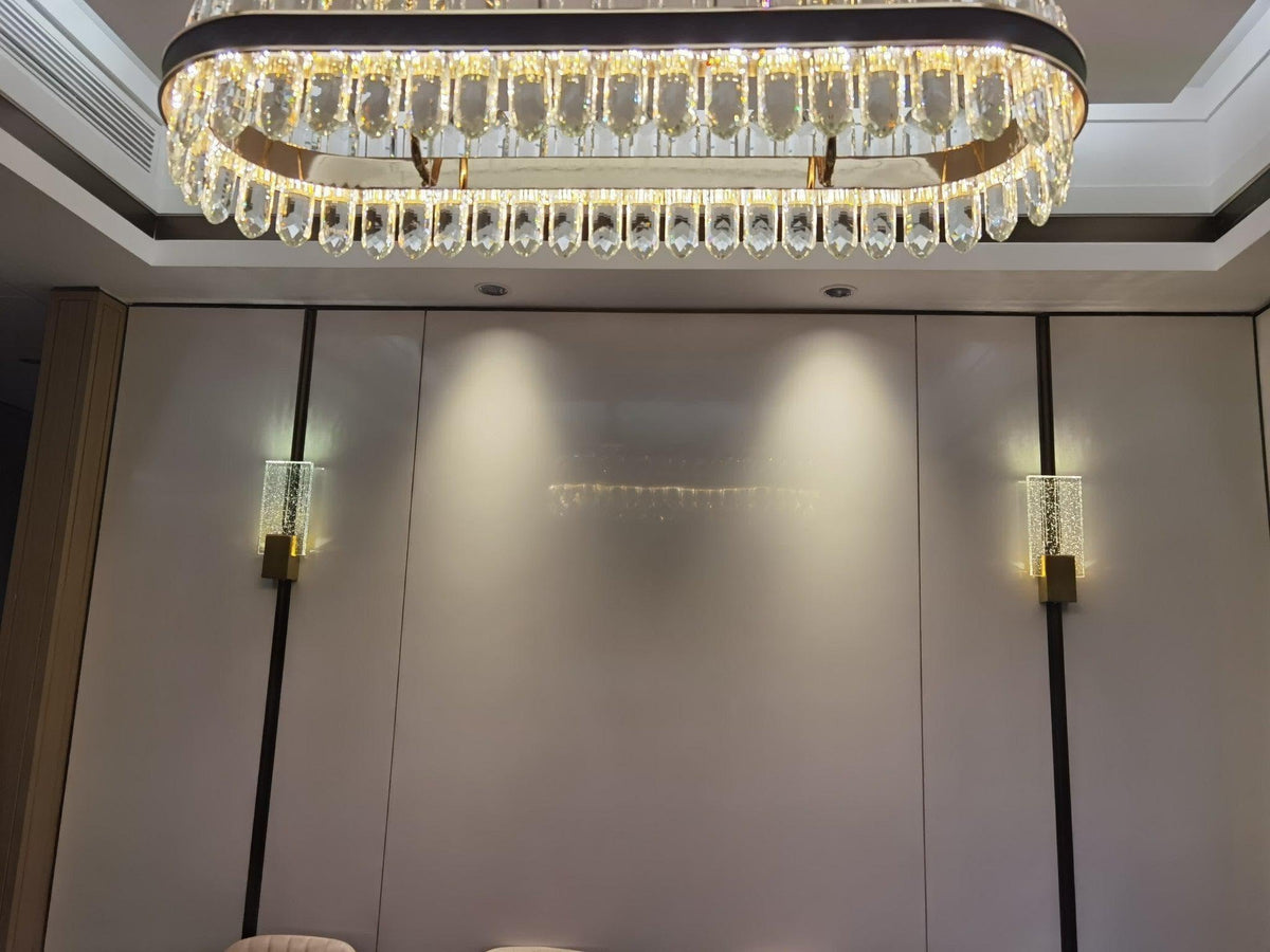 Metavaya Ceiling Lamp Pleated glass Sconce