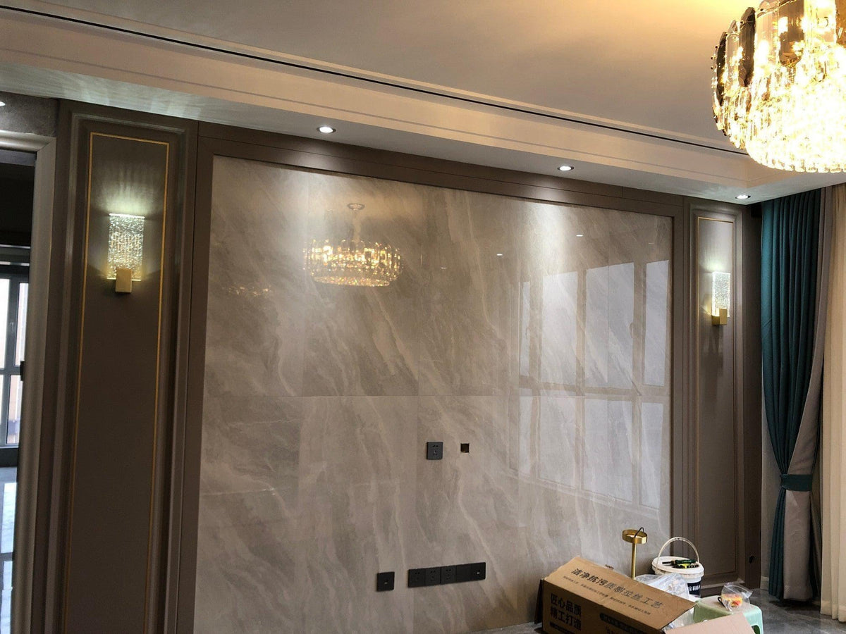 Metavaya Ceiling Lamp Pleated glass Sconce
