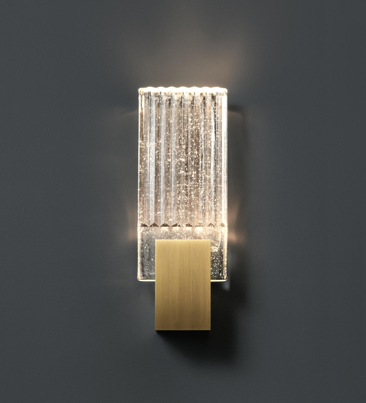 Metavaya Ceiling Lamp Pleated glass Sconce