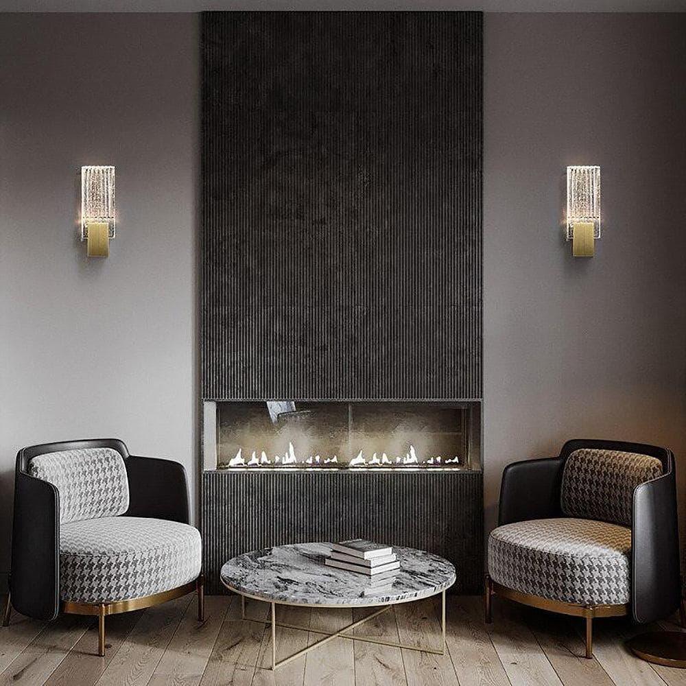 Metavaya Ceiling Lamp Pleated glass Sconce