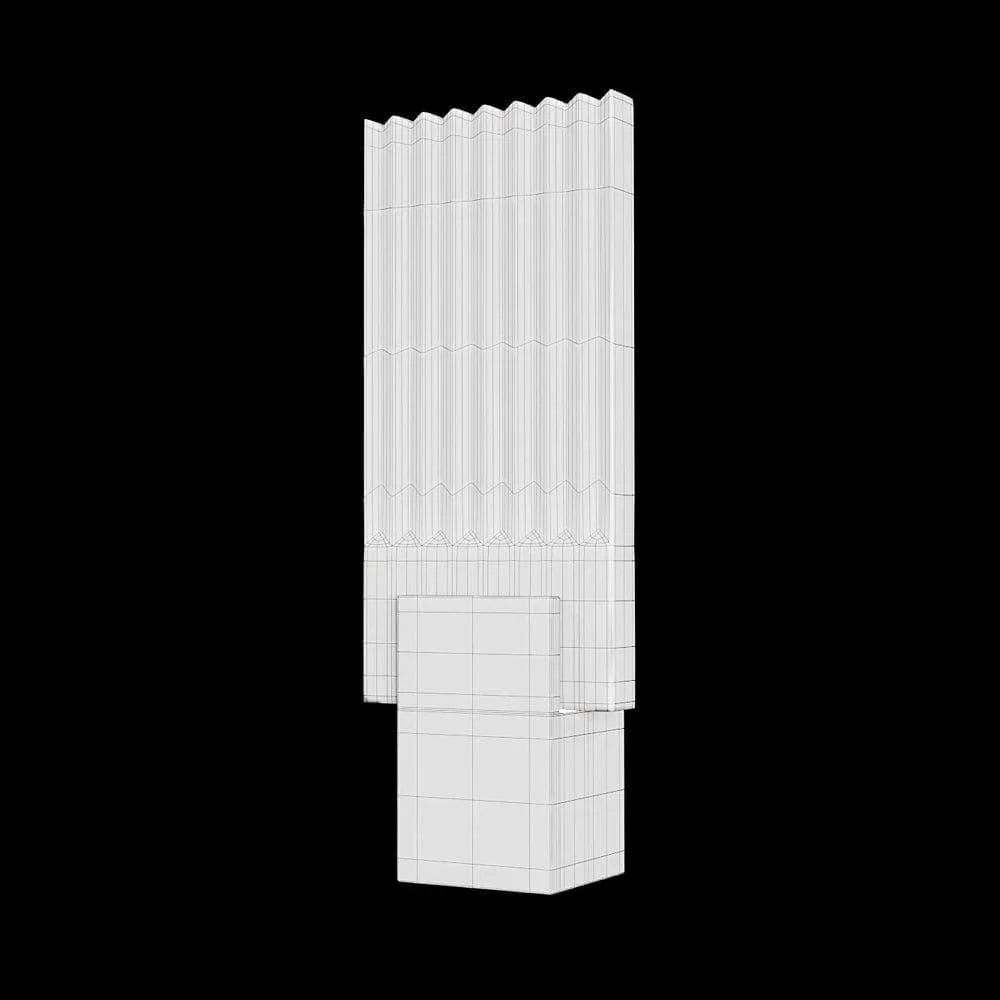 Metavaya Ceiling Lamp Pleated glass Sconce