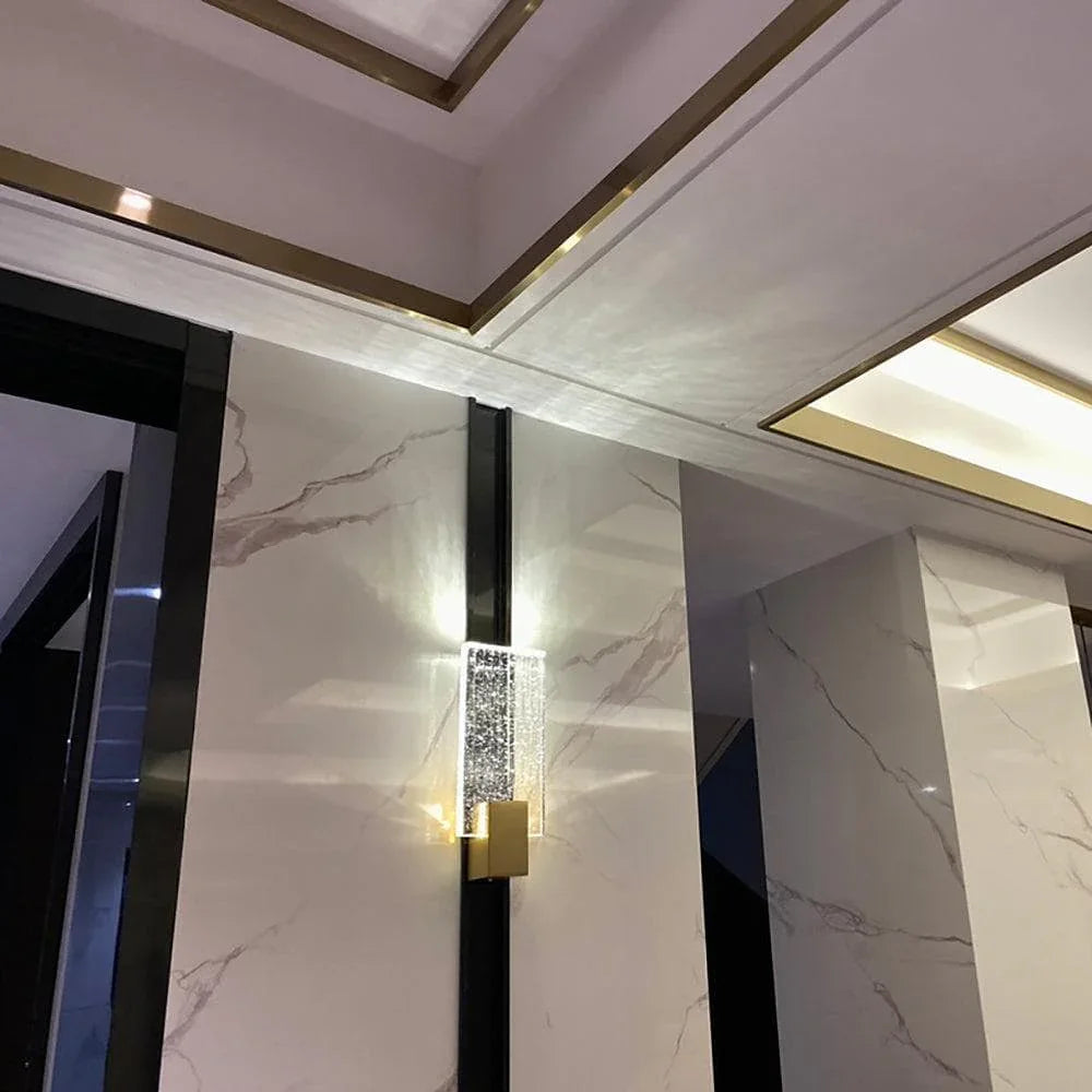 Metavaya Ceiling Lamp Pleated glass Sconce