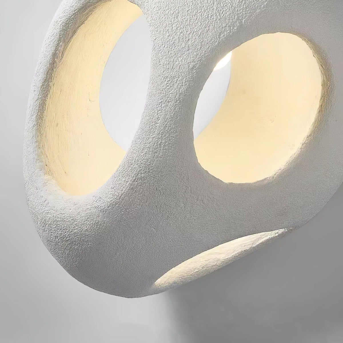 Metavaya Ceiling Lamp Dia 35cm X H 50cm / White Polystyrene Pendant Light 336019215402 M2023021003-1