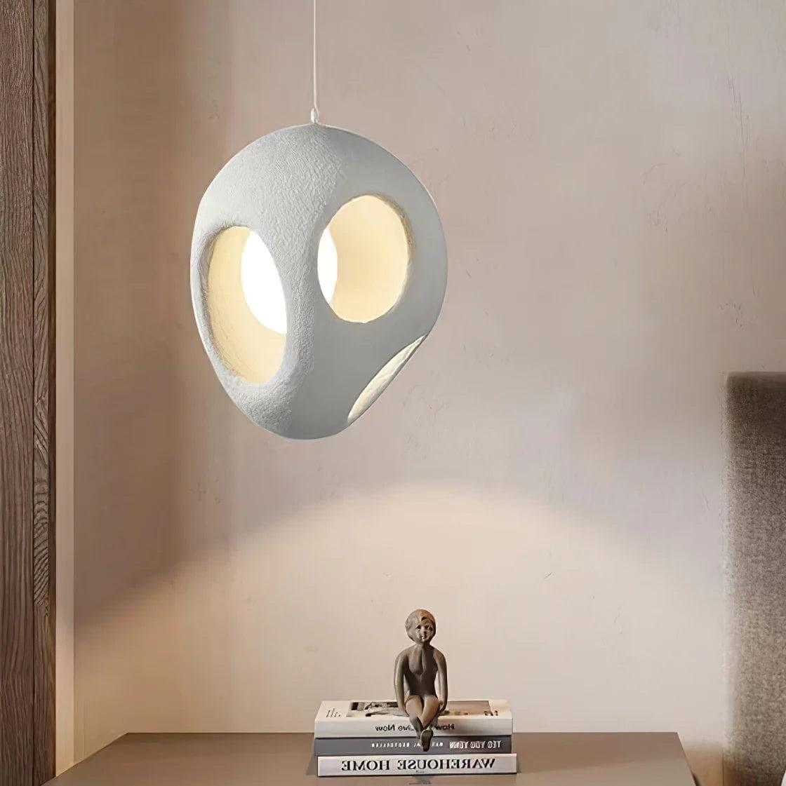 Metavaya Ceiling Lamp Dia 35cm X H 50cm / White Polystyrene Pendant Light 336019215402 M2023021003-1