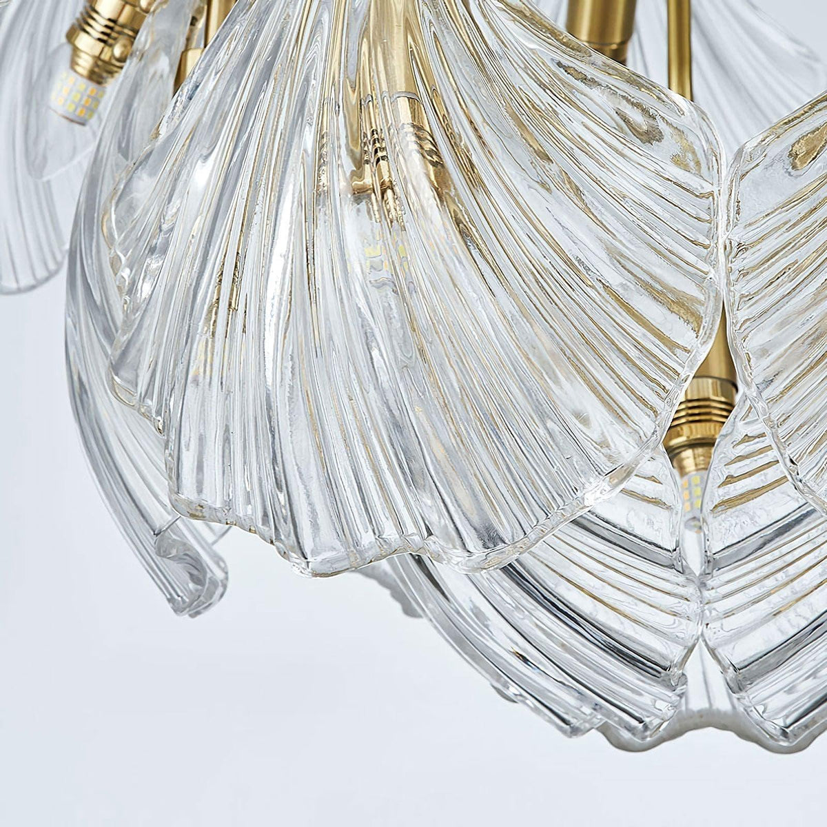 Metavaya Chandelier Ribbed Shell Ceiling light