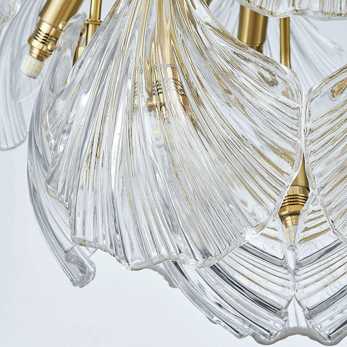 Metavaya Chandelier Ribbed Shell Ceiling light