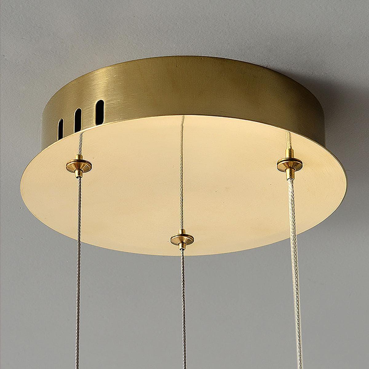 Metavaya Chandelier Round Ring Crystal Chandeliers