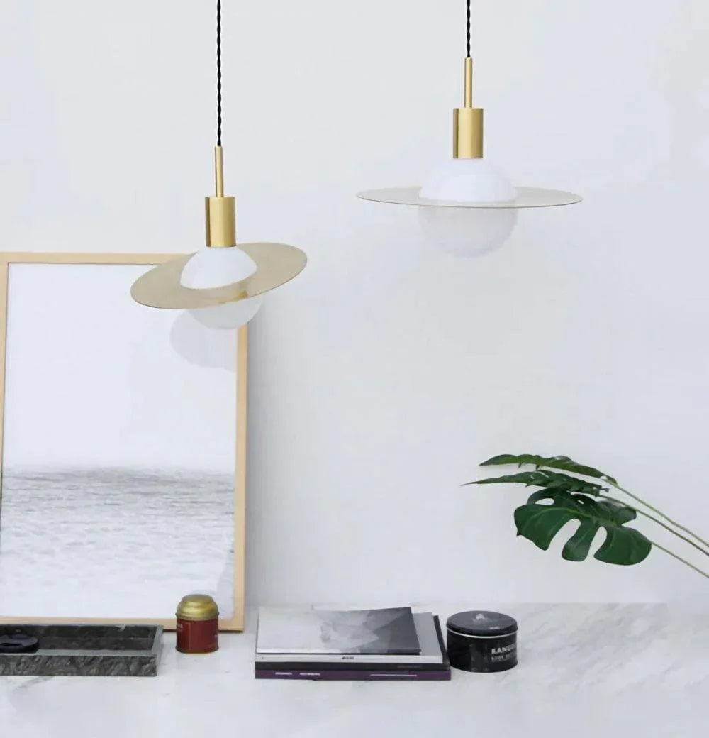 Metavaya Pendant light Dia 20cm x H 28cm / Brass Saturne Pendant Light 360192146918 M2022102603-1 Buy Saturne Pendant Light Online For Sale