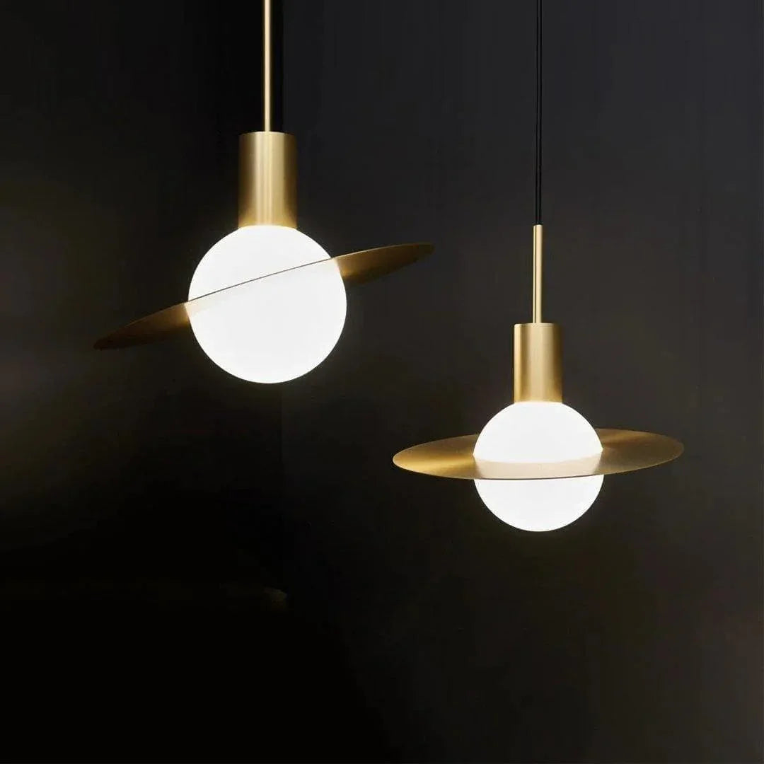 Metavaya Pendant light Dia 20cm x H 28cm / Brass Saturne Pendant Light 360192146918 M2022102603-1 Buy Saturne Pendant Light Online For Sale