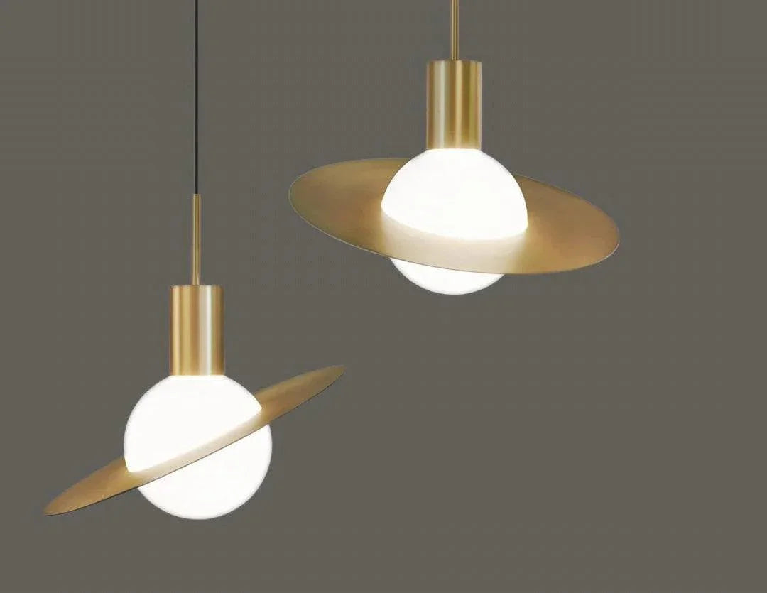 Metavaya Pendant light Dia 20cm x H 28cm / Brass Saturne Pendant Light 360192146918 M2022102603-1 Buy Saturne Pendant Light Online For Sale