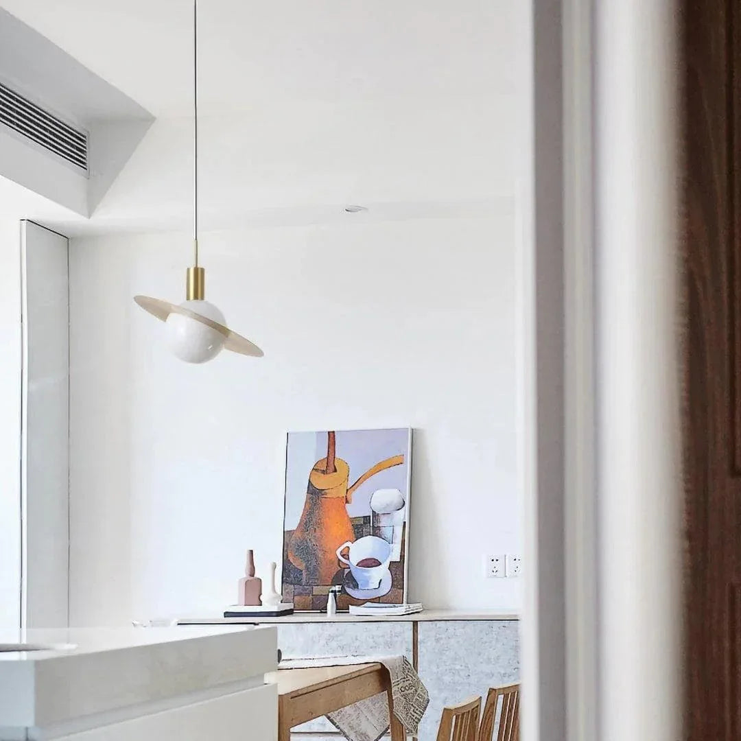 Metavaya Pendant light Dia 20cm x H 28cm / Brass Saturne Pendant Light 360192146918 M2022102603-1 Buy Saturne Pendant Light Online For Sale