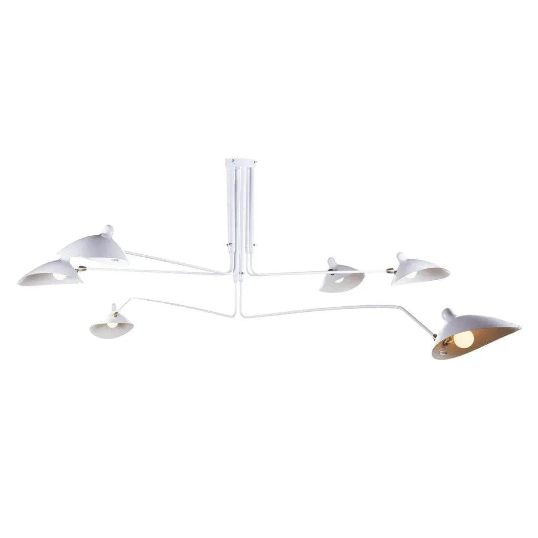 Metavaya Ceiling Lamp 6heads Dia 220cm x H 32cm / White Serge Mouille Ceiling Light 822706698080 M2022091705-4 Serge Mouille Ceiling Light and Fixtures for Sale